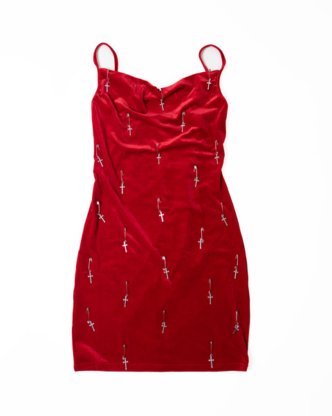 Crimson Rosary Dress