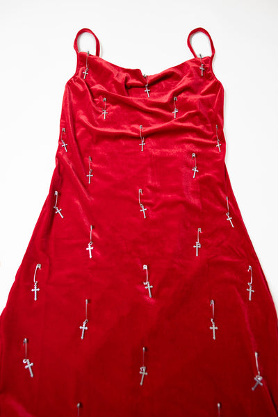 Crimson Rosary Dress