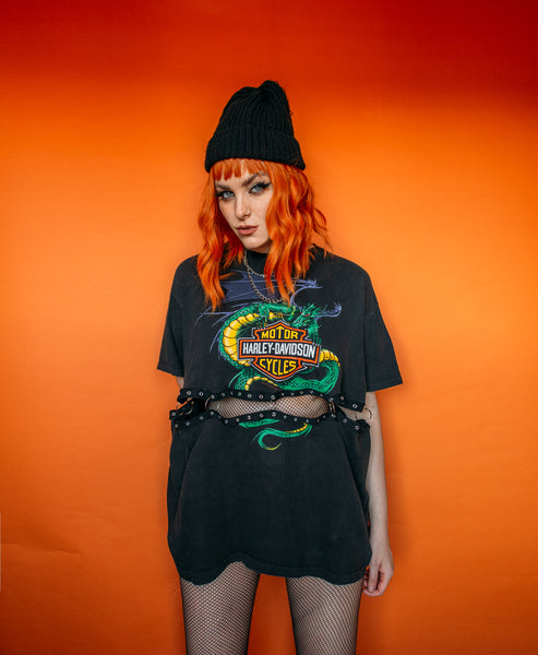 Rare Vintage Dragon Harley Davidson Tee