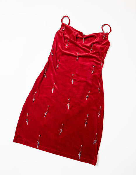 Crimson Rosary Dress
