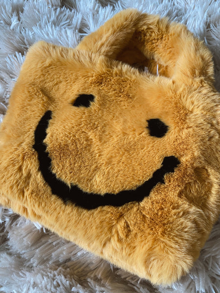 Honey Fuzzy Smile Bag