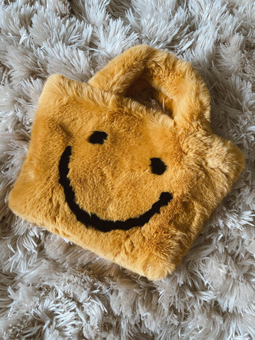 Honey Fuzzy Smile Bag