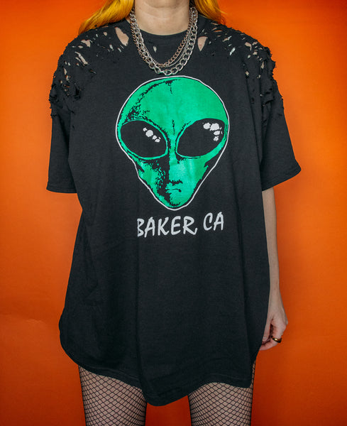 Vintage Alien Baker CA Distressed Tee
