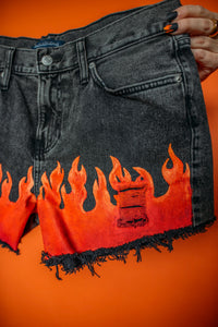 Flames Shorts High-Rise Size (10)