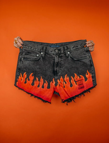 Flames Shorts High-Rise Size (10)