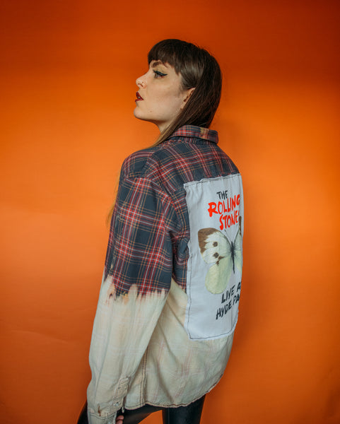 The Rolling Stones Two Tone Bleached Flannel
