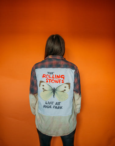 The Rolling Stones Two Tone Bleached Flannel