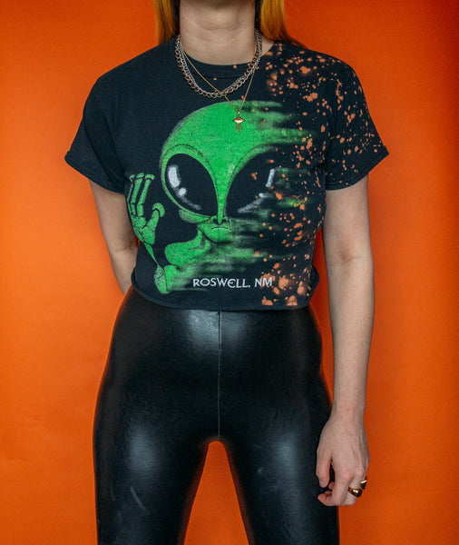Roswell Bleached Crop Tee
