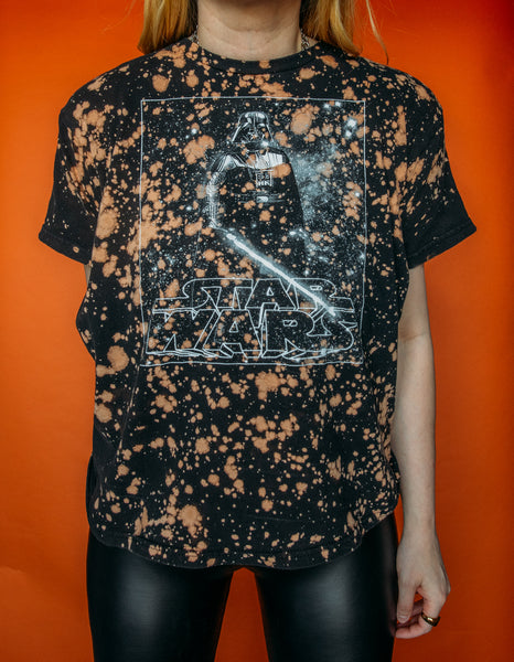 Darth Vader Spatter Bleached Tee