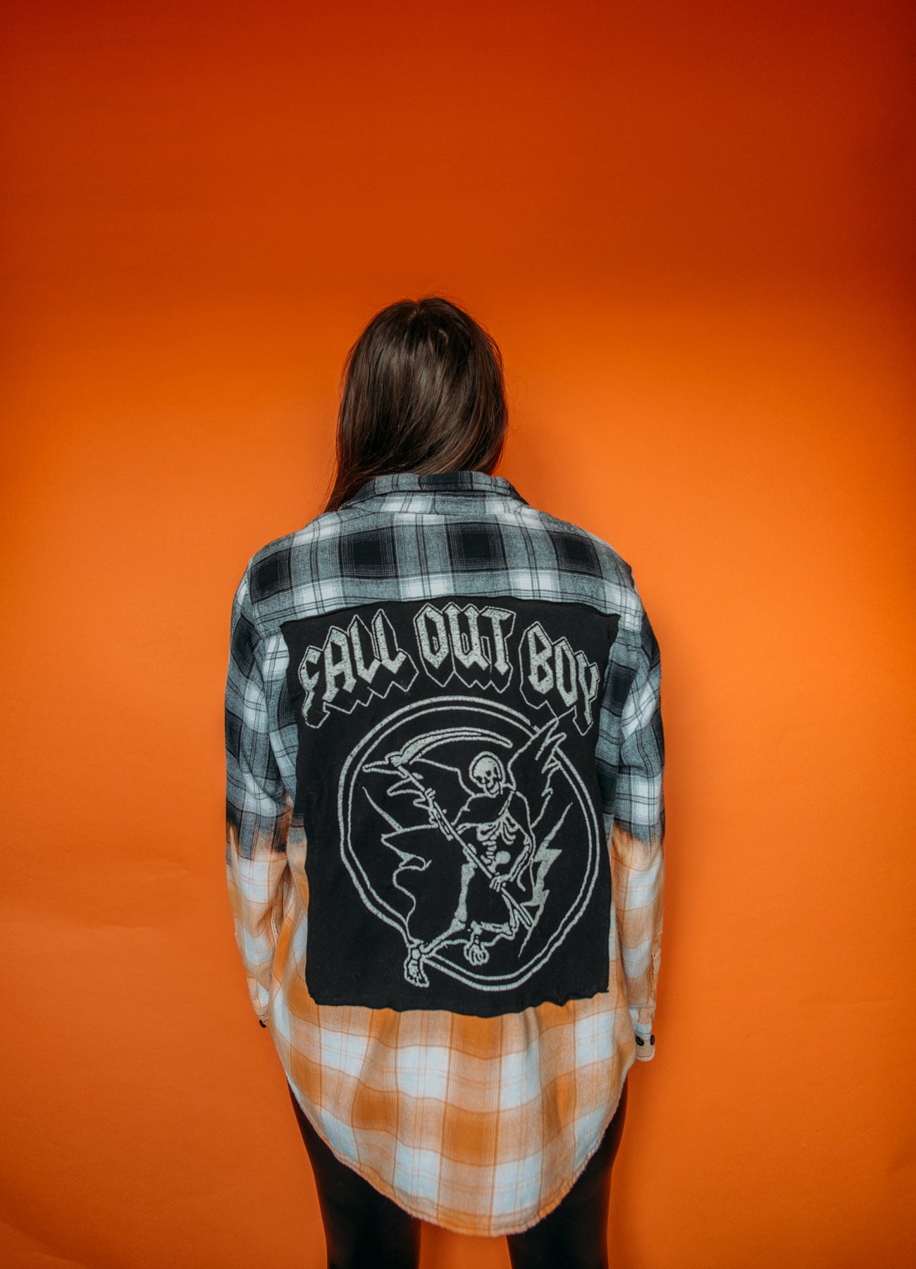Fall Out Boy Two Toned Bleached Flannel