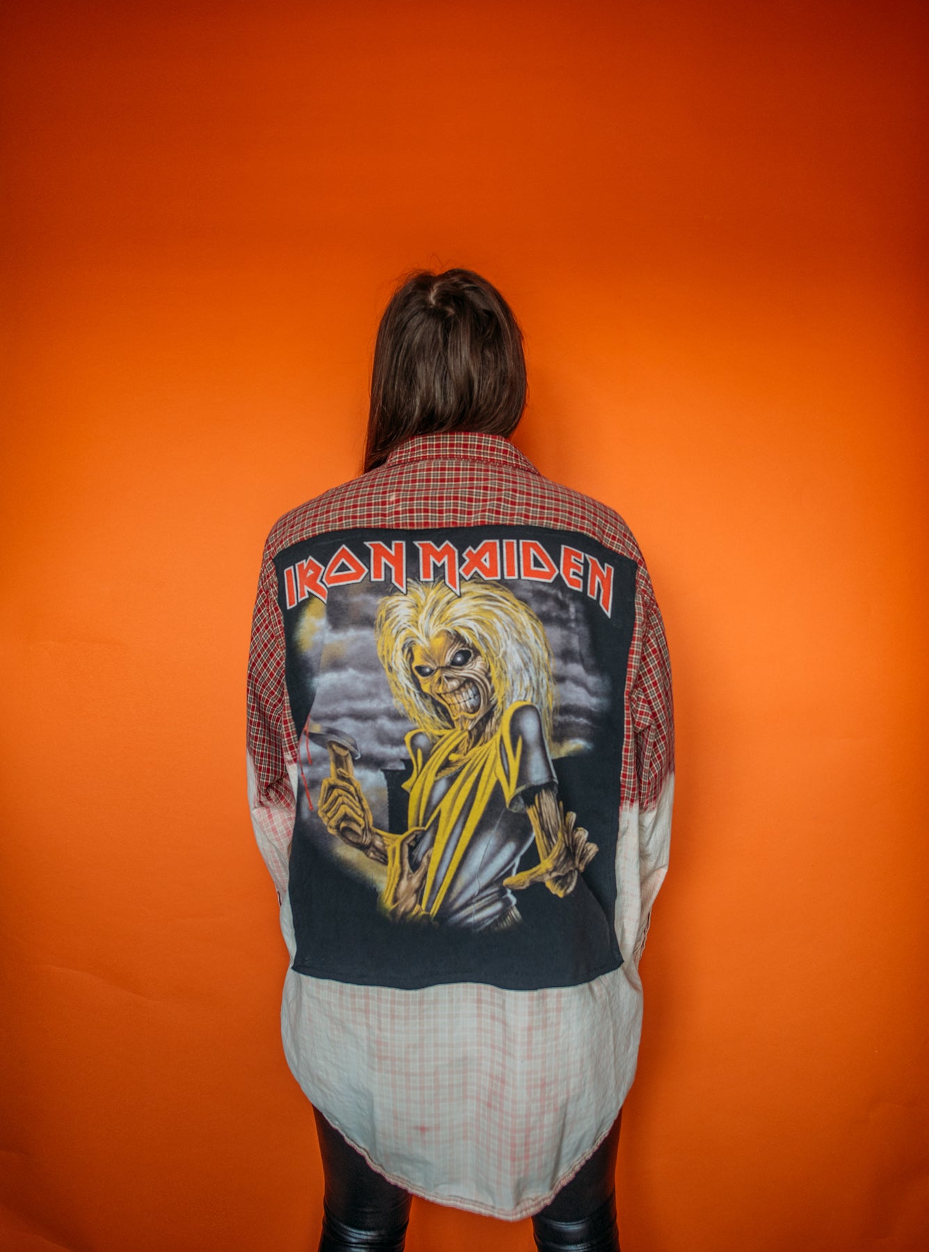 Iron Maiden Two Toned Bleached Flannel