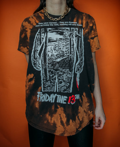 Friday The 13th Bleached Tee