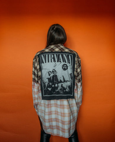 Nirvana Two Toned Bleached Flannel