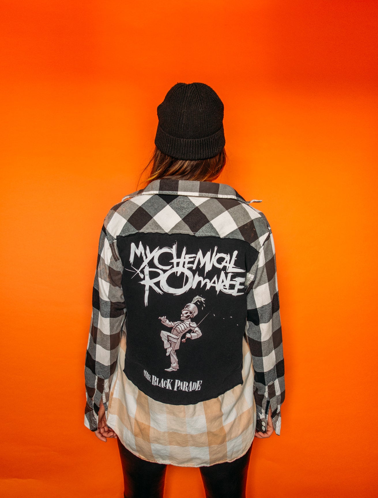 My Chemical Romance Two Toned Bleached Flannel