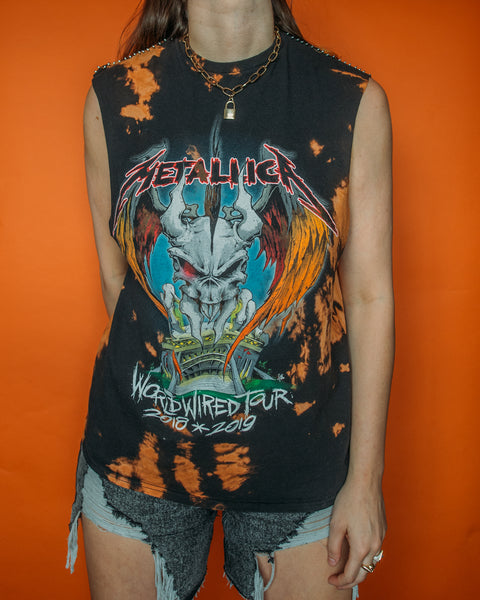 Metallica Punk Sleeve Bleached Tee