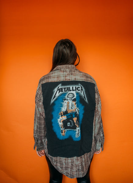 Metallica Bleached Flannel