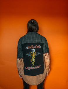 Motley Crue Two Toned Bleached Flannel