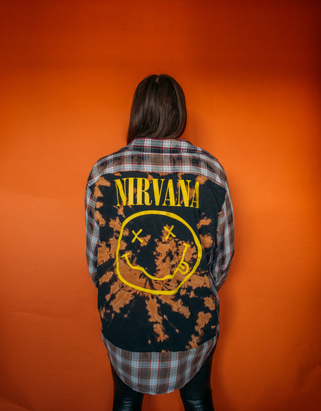 Nirvana Bleached Flannel