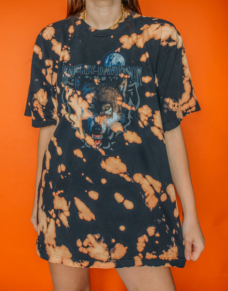 Fear The Wolf Harley Bleached Tee (2X)