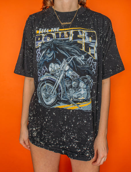 Feel The Power Speckled Tee (XL)