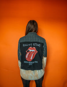 The Rolling Stones Two Toned Bleached Flannel