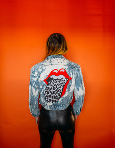 The Rolling Stones Studded Bleached Jacket