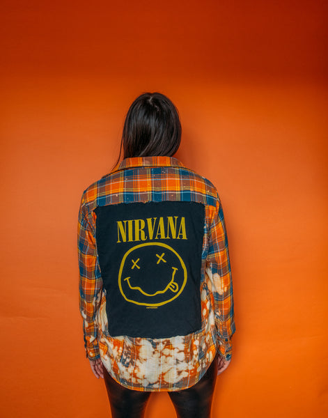 Nirvana Bleached Flannel