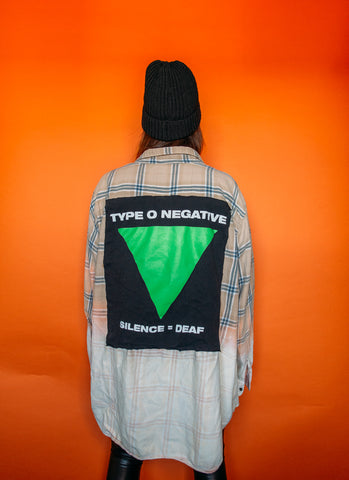 Type O Negative Two Toned Bleached Flannel